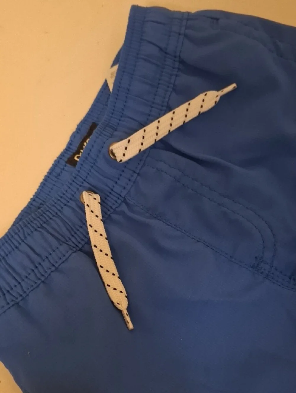 OshKosh B'gosh Boys Blue Shorts with White Drawstring